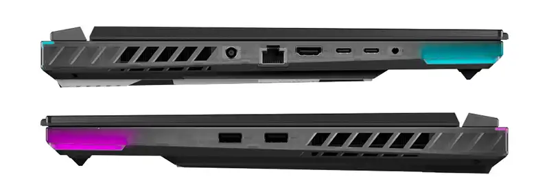 Asus ROG Strix Scar 16 2023 ports and connections